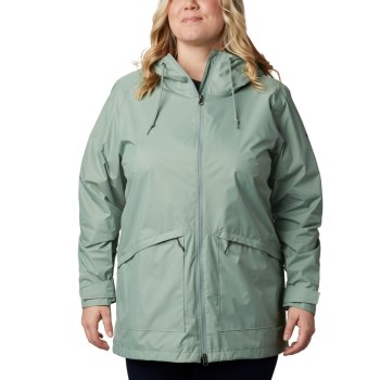 Columbia Jas Dames, Arcadia Casual Plus Size LichtGroen, 43OXNSUJP